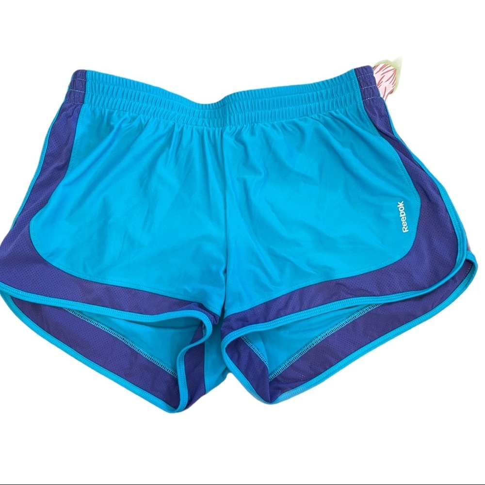 🏷 Reebok Athletic Blue & Purple Shorts Size Medium